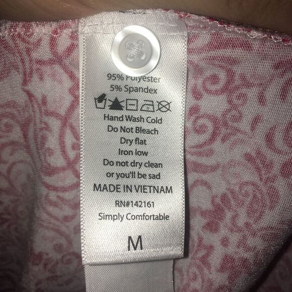 Lularoe Amy red Scandinavian knit button down blouse - Picture 3 of 3